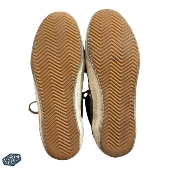 Golden Goose Women’s Mid Star Sneaker in Multi Glitter & Grey Patent Star - Picture 11 of 16